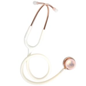 Stetoscopio Duofono Evolve Lunghezza 75 cm Testa Oro Rosa Lira Bianca - 5 pezzi - 1