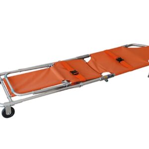 Barella-Sedia Pieghevole 2 in 1 in Lega di Alluminio - Arancione - 1