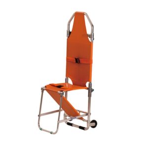 Barella-Sedia Pieghevole 2 in 1 in Lega di Alluminio - Arancione - 2