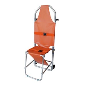 Barella-Sedia Pieghevole 2 in 1 in Lega di Alluminio - Arancione - 3