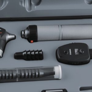 Set Oto-Oftalmoscopio F.O. Xenon Visio 2000 3,5 V Plug In con Manico a 2 Piedini - 2
