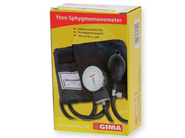 Sfigmomanometro Aneroide Yton con Bracciale Nero - 12 pezzi