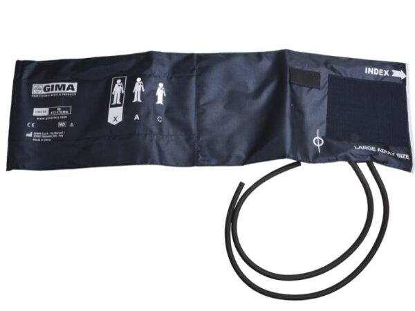 Bracciale per Sfigmomanometro Obesi con Polmone 2 Tubi in Nylon Latex Free - 25