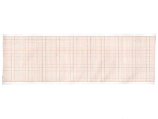 Carta Termica per ECG 90x28 mmxm Rotolo Griglia Arancio Phenol Free - 60 rotoli