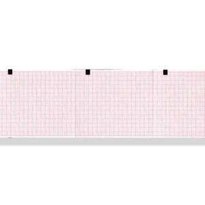 Carta Termica per ECG 80x90 mm Griglia Arancio per Marquette Hellige GE - 50 pz