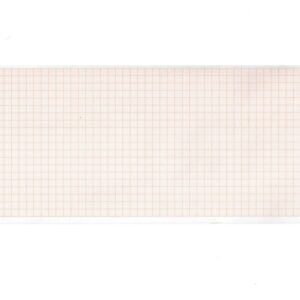 Carta Termica ECG Physio Control 107x25 mm, Griglia Arancio - 60 rotoli
