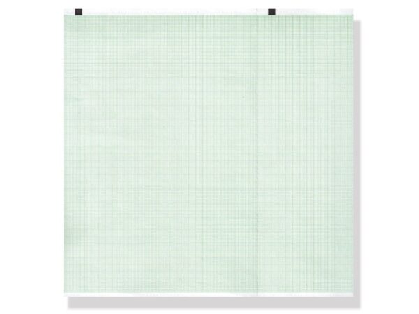 Carta Termica per ECG 210x140 mm Griglia Verde Compatibile Schiller - 25 pezzi