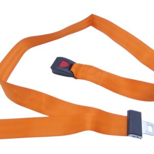 Cintura di Sicurezza per Barella 167 cm Arancio, Fibbia Metallo - 15 pezzi