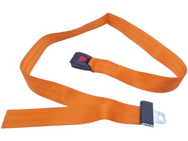 Cintura di Sicurezza per Barella 167 cm Arancio, Fibbia Metallo - 15 pezzi