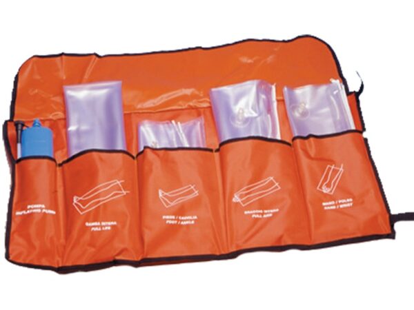 Trousse Immobilizzazione Arti con Steccobende Gonfiabili da Primo Soccorso, Set