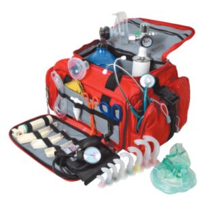 Kit Emergenza Pronto Soccorso Completo GIMA 4 in Borsa Poliestere 600D Rosso