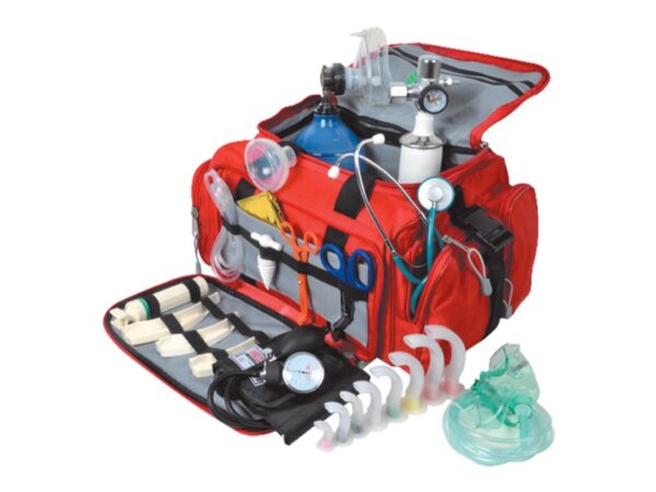 Kit Emergenza Pronto Soccorso Completo GIMA 4 in Borsa Poliestere 600D Rosso