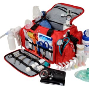 Kit Emergenza GIMA 5 Completo in Borsa Poliestere 600D Rossa 27165
