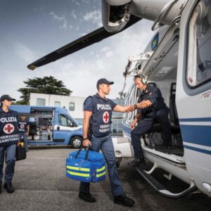 Kit Emergenza Pronto Soccorso Completo in Borsa Poliestere 600D Blu - 2