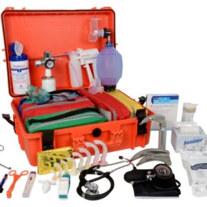 Kit Emergenza Pronto Soccorso GIMA 1 Completo in Valigetta Resistente Arancione