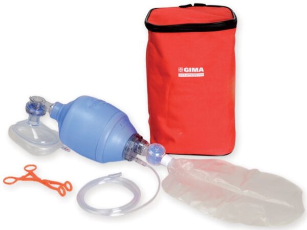 Kit Pallone Rianimatore Monouso in PVC per Adulti 1600 ml con Mascherina e Acces