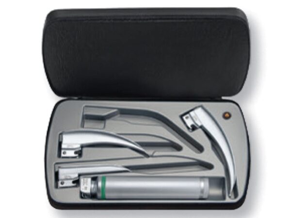 Heine Set Laringoscopio Classic 3+ a LED con Manico Ricaricabile 3,5V Lame Paed
