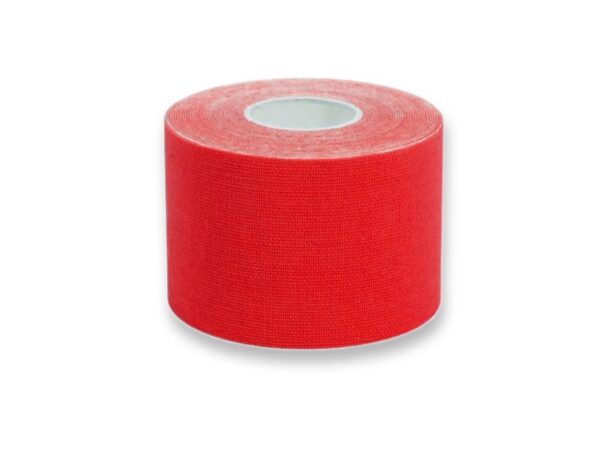 Taping Kinesiologico Standard 5 m x 5 cm Spessore 0,48 mm - Rosso - 40 pezzi