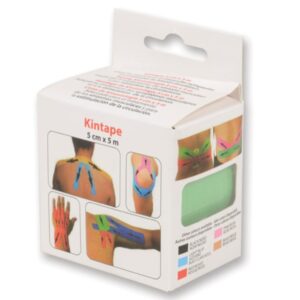 Taping Kinesiologico Standard 5 m x 5 cm Spessore 0,48 mm Verde - 40 pezzi - 3