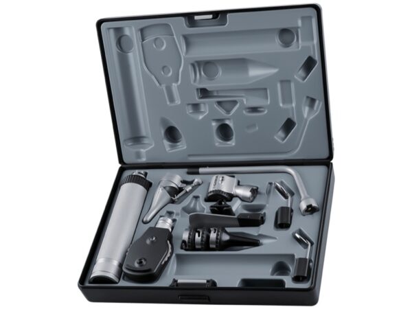 Set Diagnostico Xenon-Alogeno 3,5 V con Otoscopio e Oftalmoscopio in Astuccio Ri