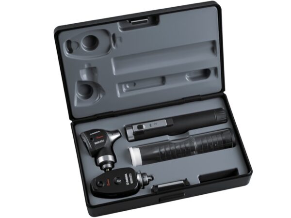 Set Oto-Oftalmoscopio a Fibra Ottica Sigma 2,5V con 1 Manico in Astuccio Rigido