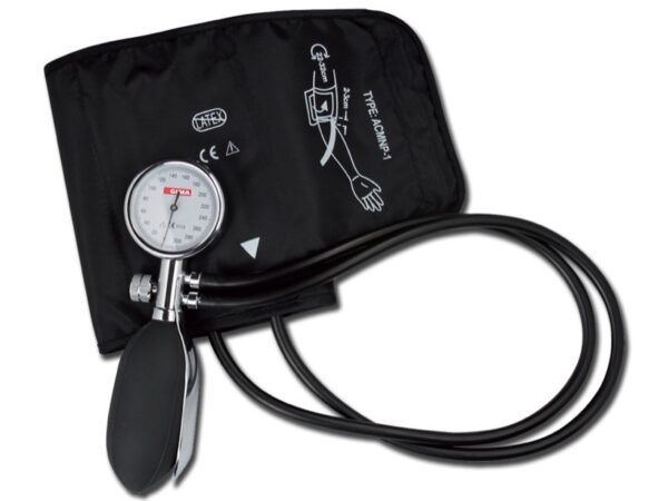 Sfigmomanometro Minor-2 a 2 Tubi con Bracciale in Nylon Nero a Velcro - 5 pezzi