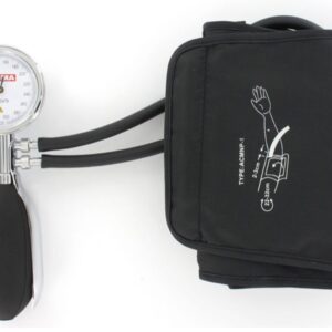 Sfigmomanometro Minor-2 a 2 Tubi con Bracciale in Nylon Nero a Velcro - 5 pezzi - 2