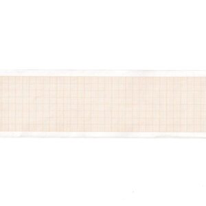 Carta Termica per ECG 50x20 mm Rotolo Griglia Arancio Phenol Free - 100 rotoli