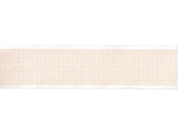 Carta Termica per ECG 50x20 mm Rotolo Griglia Arancio Phenol Free - 100 rotoli