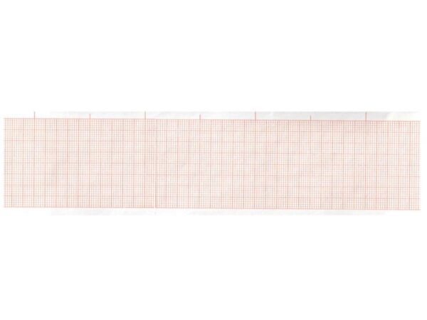 Carta Termica per ECG 50x30 mm/m Rotolo Griglia Arancio Phenol Free - 100 rotoli
