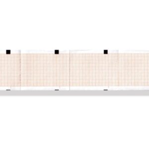 Carta Termica per ECG 63x75 mm x 400 Griglia Arancio per Fukuda - Pacco - 75 pz