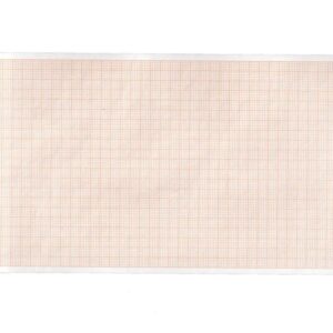 Carta Termica per ECG 112x27 mm Griglia Arancio Phenol Free - 50 rotoli