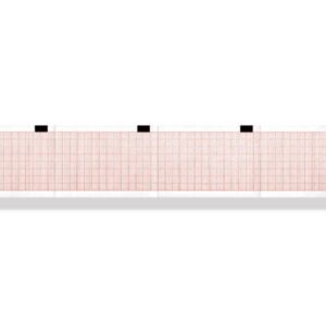 Carta Termica per ECG 50x70 mm Griglia Arancio, Phenol Free - 100 pezzi