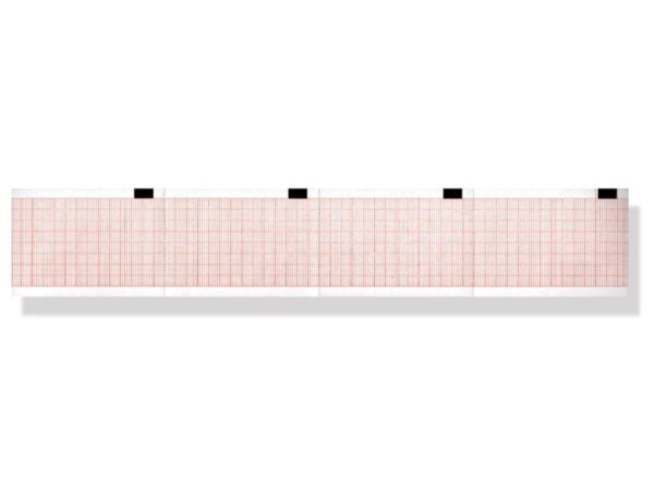 Carta Termica per ECG 50x70 mm Griglia Arancio, Phenol Free - 100 pezzi