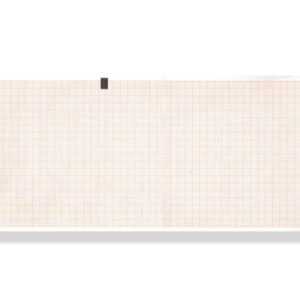 Carta Termica per ECG 108x140 mm Griglia Arancio Phenol Free - 50 pezzi