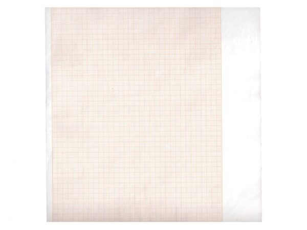 Carta Termica per ECG 210x20 mm Rotolo Griglia Arancio Phenol Free - 25 rotoli