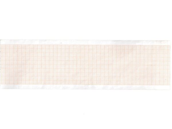 Carta Termica ECG 63x30 mm Carewell, Griglia Arancio Phenol Free - 80 rotoli