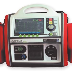 Defibrillatore Semiautomatico Rescue Life 7 AED con Monitor Italiano BLS/ALS
