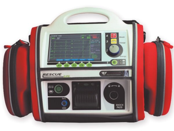Defibrillatore Semiautomatico Rescue Life 7 AED con Monitor Italiano BLS/ALS
