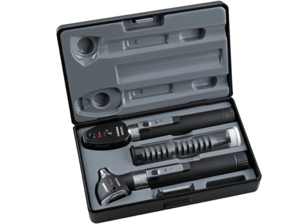Set Oto-Oftalmoscopio Sigma F.O. 2,5 V con 2 Manici in Astuccio Rigido Nero - 2