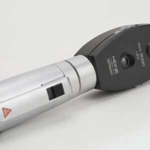Heine Oftalmoscopio Mini 3000 LED 2,5 V con Manico Ricaricabile - Nero - 2