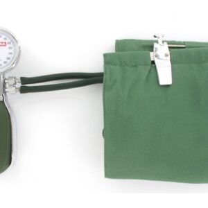 Sfigmomanometro Minor-2 a 2 Tubi con Bracciale in Cotone Verde a Ganci - 3 pezzi - 2