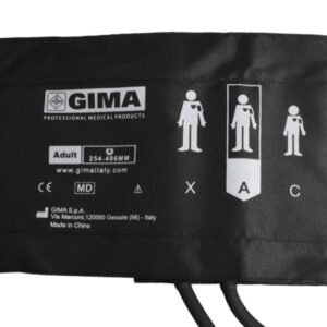Bracciale Sfigmomanometro Adulti 2 Tubi Polmone Nylon Nero 49x15 cm - 30 pz - 3