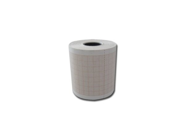 Carta Termica per ECG 50x25 mmxm Rotolo Griglia Arancio - 100 rotoli