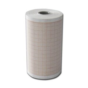 Carta Termica per ECG 80x25 mm Rotolo Griglia Arancio Phenol Free - 60 rotoli - 1