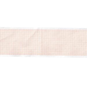 Carta Termica per ECG 80x25 mm Rotolo Griglia Arancio Phenol Free - 60 rotoli - 2
