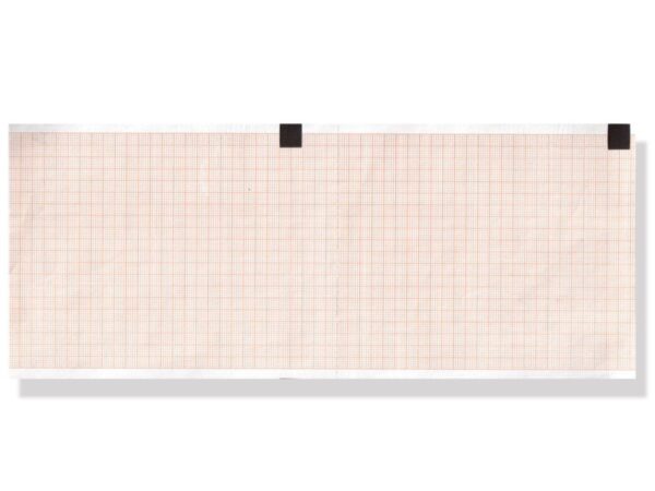 Carta Termica per ECG 110x140 mm Griglia Arancio Phenol Free - 60 pacchi da 143
