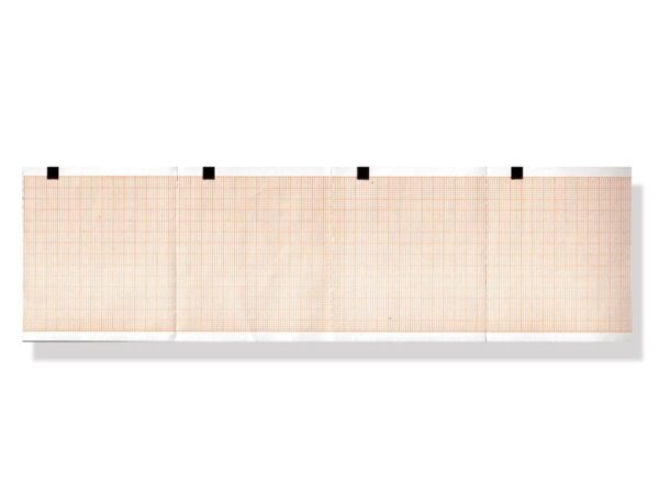Carta Termica per ECG 80x70 mm Griglia Arancio, Phenol Free - 60 pezzi
