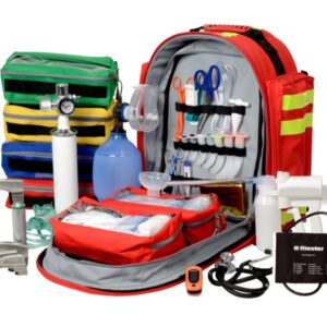 Zaino Emergenza Logic 2 in Poliestere 600D Rosso Completo - Modello GIMA 14