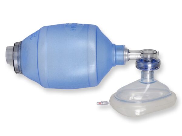 Pallone Rianimazione PVC Adulti con Mascherina Monouso n. 5, 1600 ml - 10 pezzi